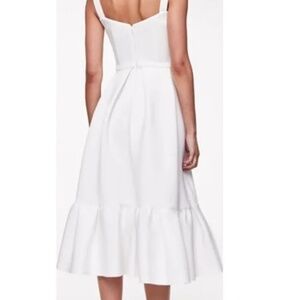 NWT Rachel Gilbert Cora Dress MIDI, White , Size US 6